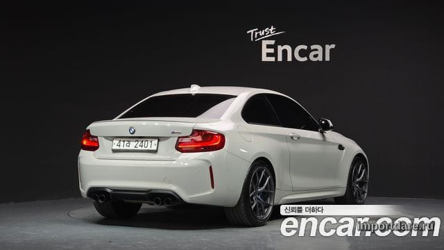 BMW M2 2017 — 122 259 км, белый-перламутр, Корея — под ключ — фото 2