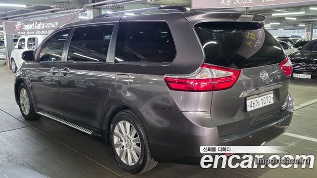 TOYOTA SIENNA 2017 — 144 100 км, серый, Корея — под ключ — фото 2