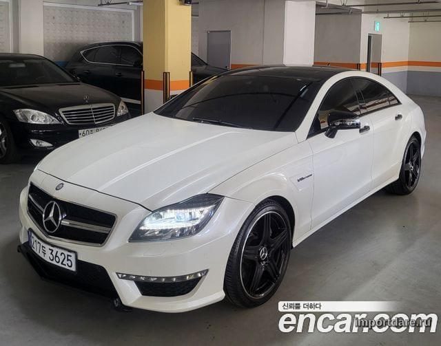MERCEDES-BENZ CLS-CLASS W218 2012 — 140 300 км, белый-перламутр, Корея — под ключ — фото 1
