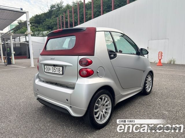 SMART FORTWO CABRIO 2013 — 89 200 км, серебристый, Корея — под ключ — фото 2