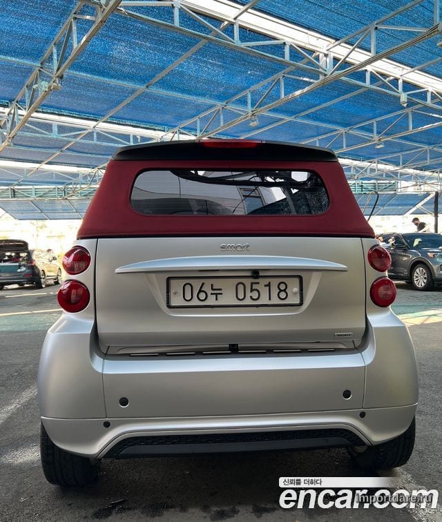 SMART FORTWO CABRIO 2013 — 89 200 км, серебристый, Корея — под ключ — фото 4
