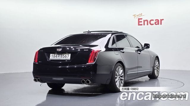CADILLAC CT6 2018 — 103 404 км, чёрный, Корея — под ключ — фото 1