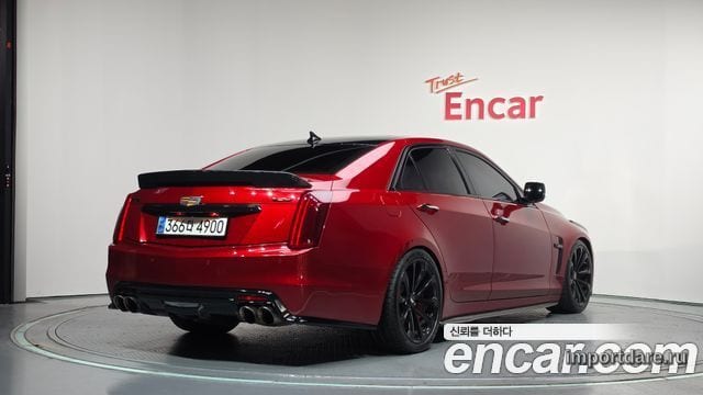 CADILLAC CTS-V 2016 — 86 320 км, красный, Корея — под ключ — фото 2