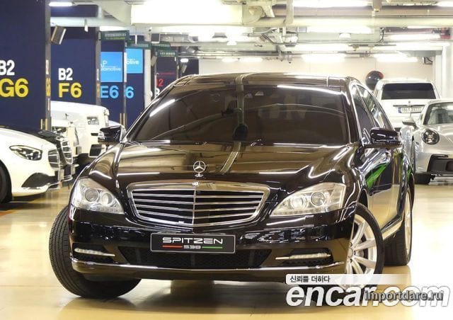 MERCEDES-BENZ S-CLASS W221 2010 — 91 357 км, чёрный, Корея — под ключ — фото 1