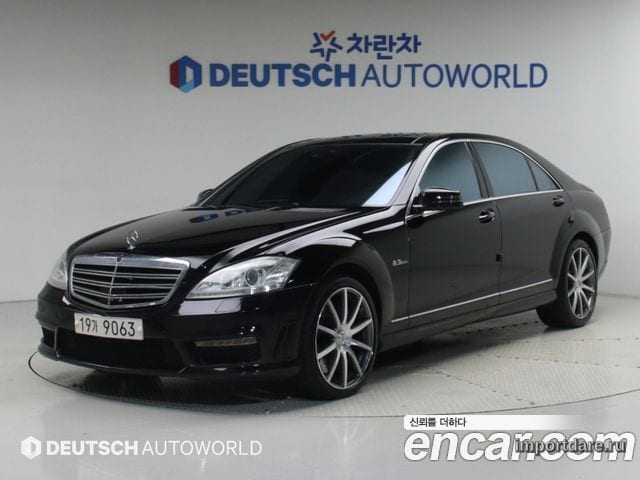 MERCEDES-BENZ S-CLASS W221 2008 — 137 000 км, чёрный, Корея — под ключ — фото 1