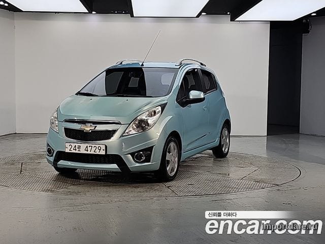 CHEVROLET SPARK 2012 — 128 000 км, тёмно-зелёный, Корея — под ключ — фото 1