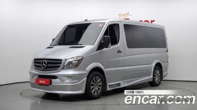 MERCEDES-BENZ SPRINTER 2015 — 14 595 км, серебристый, Корея — под ключ — фото 1