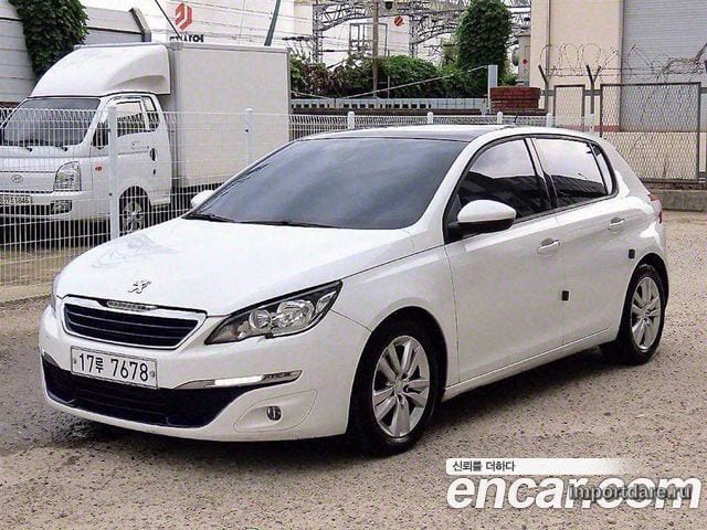 PEUGEOT 308 2015 — 149 728 км, белый, Корея — под ключ — фото 2