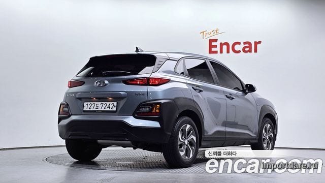 HYUNDAI KONA HYBRID 2020 — 49 856 км, светло-серебристый, Корея — под ключ — фото 2