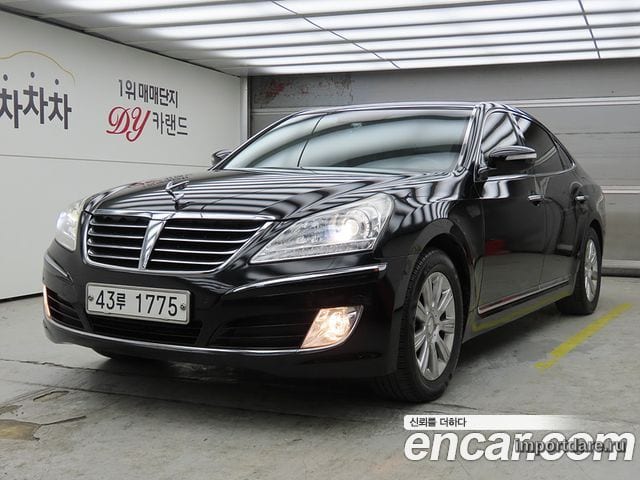 HYUNDAI EQUUS 2010 — 157 151 км, чёрный, Корея — под ключ — фото 1