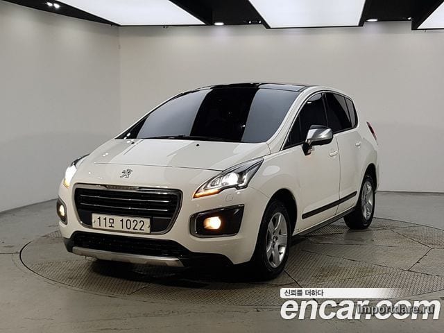 PEUGEOT 3008 2015 — 137 000 км, белый, Корея — под ключ — фото 1