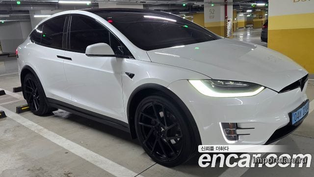 TESLA MODEL X 2019 — 133 000 км, белый, Корея — под ключ — фото 1