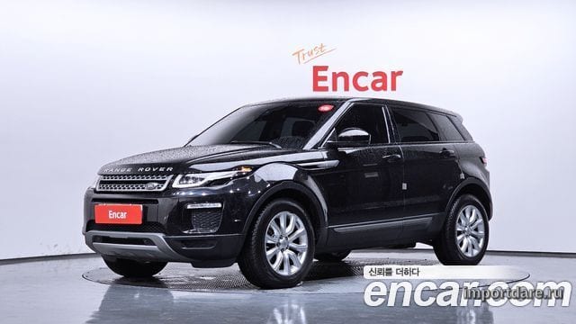 LAND ROVER RANGE ROVER EVOQUE 2018 — 198 073 км, чёрный, Корея — под ключ — фото 1