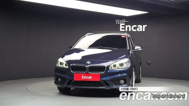 BMW 2 SERIES ACTIVE TOURER 2016 — 139 836 км, синий, Корея — под ключ — фото 3