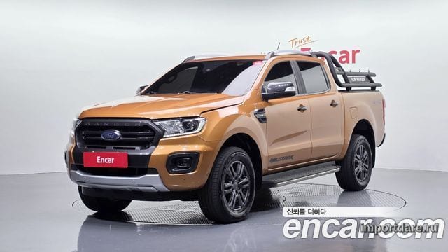FORD RANGER 2022 — 58 834 км, оранжевый, Корея — под ключ — фото 1