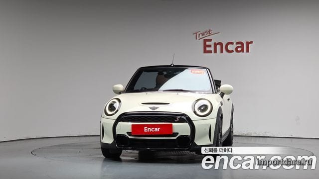 MINI COOPER S CONVERTIBLE 2022 — 50 728 км, белый-перламутр, Корея — под ключ — фото 3