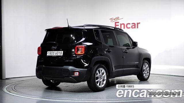JEEP RENEGADE 2020 — 20 004 км, чёрный, Корея — под ключ — фото 2