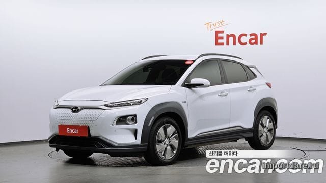 HYUNDAI KONA ELECTRIC 2020 — 240 480 км, белый, Корея — под ключ — фото 1