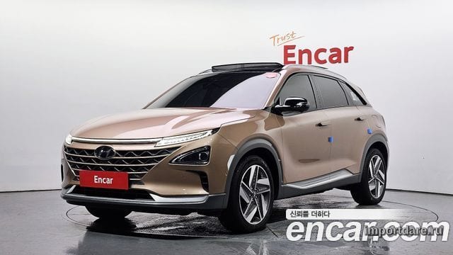 HYUNDAI NEXO 2023 — 29 513 км, светло-золотистый, Корея — под ключ — фото 1