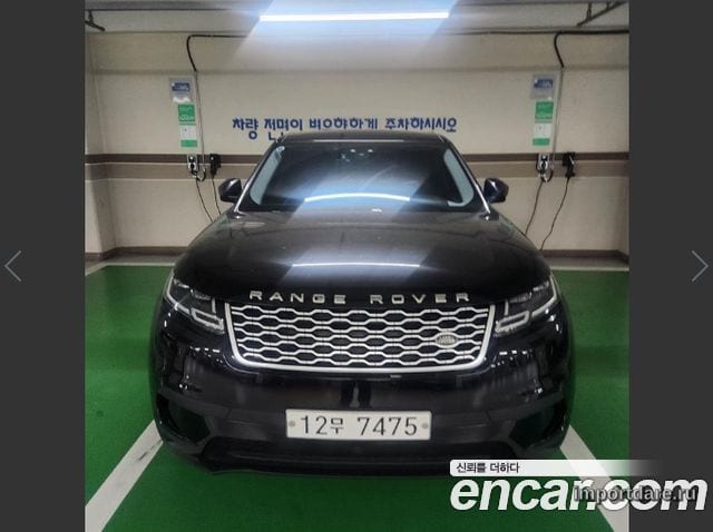 LAND ROVER RANGE ROVER VELAR 2018 — 108 508 км, чёрный, Корея — под ключ — фото 1