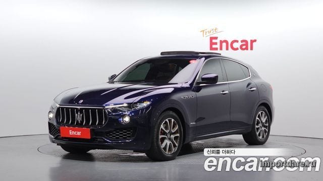 MASERATI LEVANTE 2018 — 56 523 км, синий, Корея — под ключ — фото 1