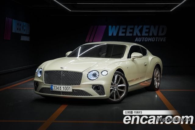 BENTLEY CONTINENTAL 2020 — 40 690 км, белый-перламутр, Корея — под ключ — фото 1