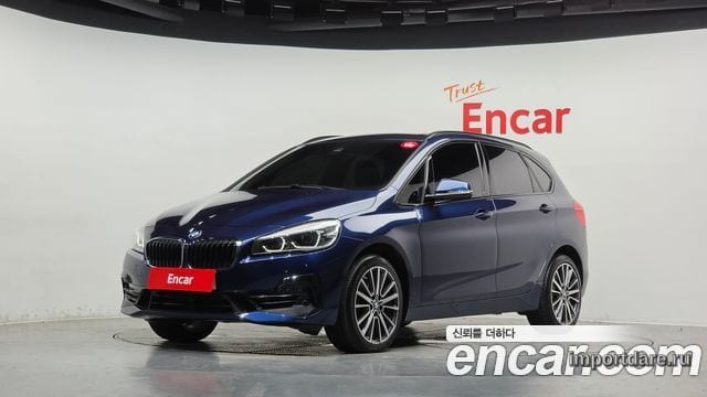 BMW 2 SERIES ACTIVE TOURER 2021 — 42 476 км, синий, Корея — под ключ — фото 1