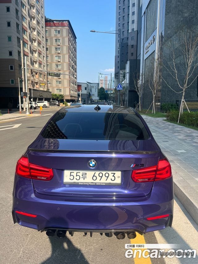 BMW M3 2018 — 51 500 км, фиолетовый, Корея — под ключ — фото 2