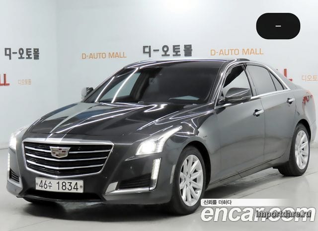 CADILLAC CTS 2015 — 60 362 км, серый, Корея — под ключ — фото 1