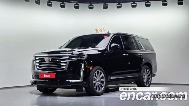 CADILLAC ESCALADE 2021 — 28 377 км, чёрный, Корея — под ключ — фото 1
