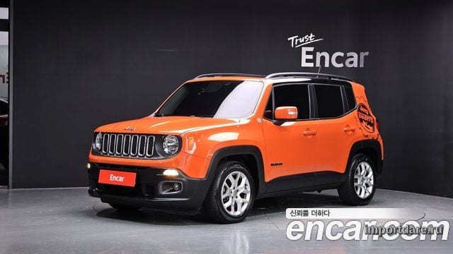 JEEP RENEGADE 2015 — 119 664 км, оранжевый, Корея — под ключ — фото 1
