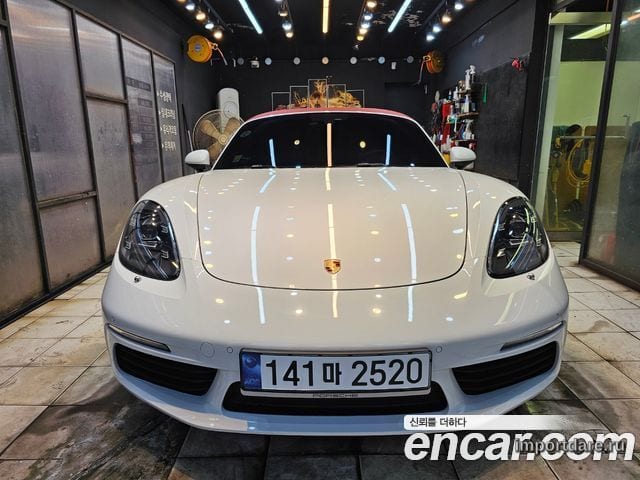 PORSCHE 718 BOXSTER 2019 — 45 748 км, белый, Корея — под ключ — фото 3
