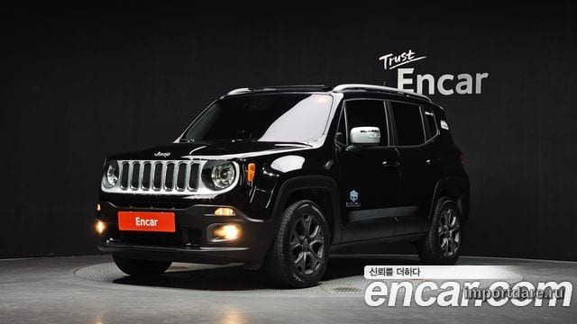 JEEP RENEGADE 2016 — 70 193 км, чёрный, Корея — под ключ — фото 1