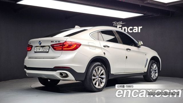 BMW X6 2015 — 160 694 км, белый, Корея — под ключ — фото 2