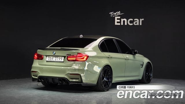 BMW M3 2016 — 197 363 км, салатовый, Корея — под ключ — фото 2