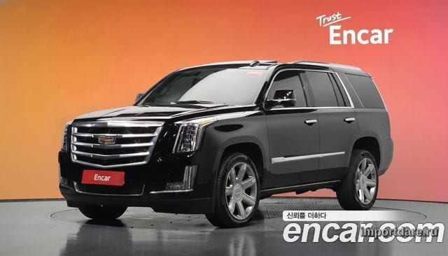 CADILLAC ESCALADE 2017 — 91 335 км, чёрный, Корея — под ключ — фото 2