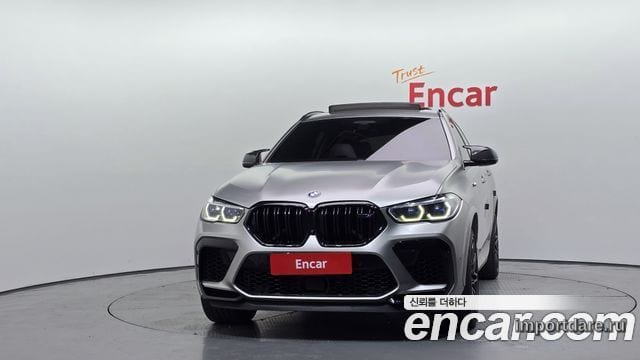 BMW X6M 2021 — 107 647 км, серебристо-серый, Корея — под ключ — фото 3