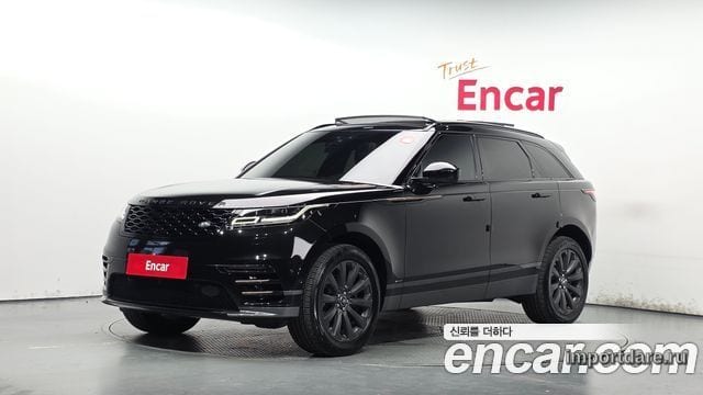 LAND ROVER RANGE ROVER VELAR 2019 — 116 522 км, чёрный, Корея — под ключ — фото 1