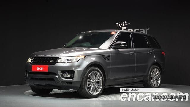 LAND ROVER RANGE ROVER SPORT 2014 — 140 533 км, серый, Корея — под ключ — фото 1