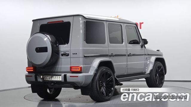 MERCEDES-BENZ G-CLASS W463 2013 — 143 876 км, серебристо-серый, Корея — под ключ — фото 1