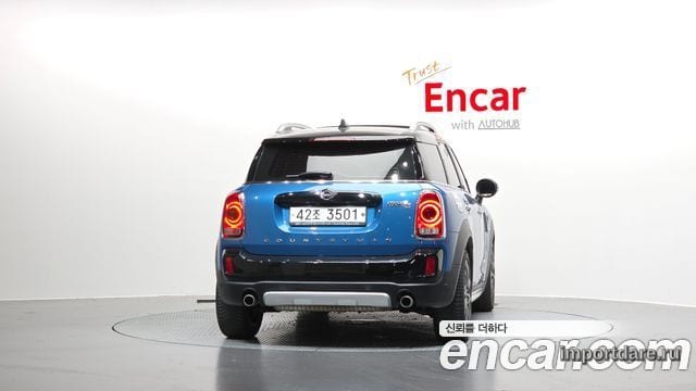 MINI COOPER S COUNTRYMAN 2019 — 47 321 км, синий, Корея — под ключ — фото 4