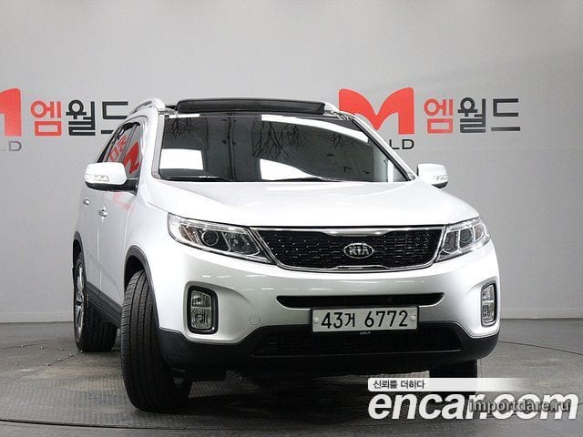 KIA SORENTO R 2014 — 199 211 км, серебристый, Корея — под ключ — фото 2