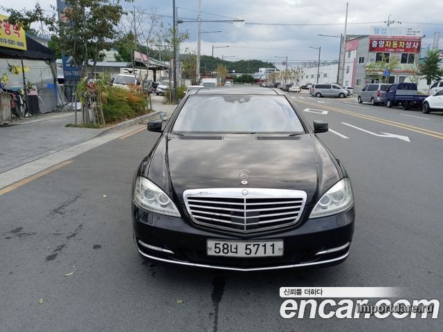 MERCEDES-BENZ S-CLASS W221 2010 — 258 027 км, чёрный, Корея — под ключ — фото 1