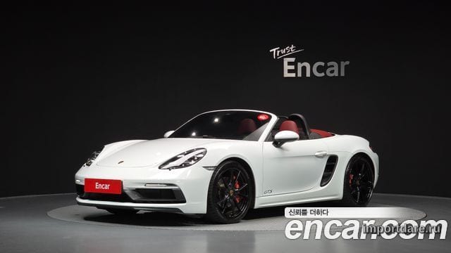 PORSCHE 718 BOXSTER 2018 — 59 271 км, белый, Корея — под ключ — фото 1