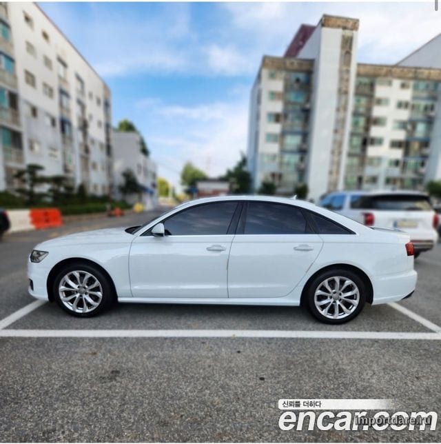 AUDI A6 2016 — 169 000 км, белый, Корея — под ключ — фото 1