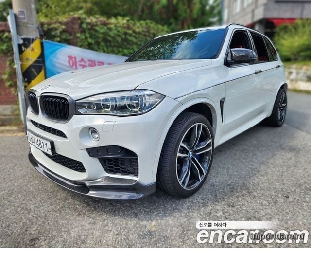 BMW X5M 2017 — 59 600 км, белый, Корея — под ключ — фото 1
