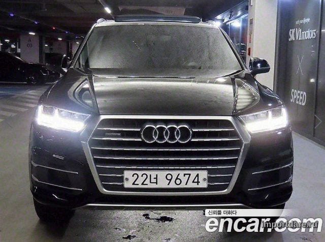 AUDI Q7 2016 — 115 522 км, чёрный, Корея — под ключ — фото 2