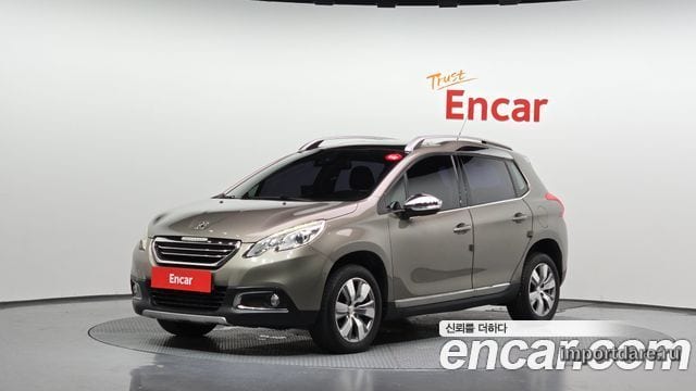 PEUGEOT 2008 2016 — 57 472 км, светло-золотистый, Корея — под ключ — фото 1