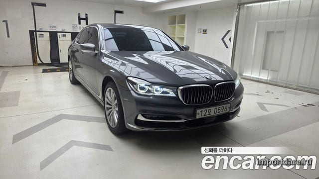 BMW 7 SERIES 2016 — 168 000 км, серый, Корея — под ключ — фото 1