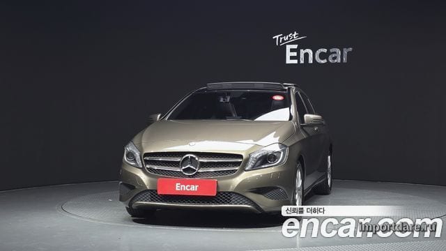 MERCEDES-BENZ A-CLASS W176 2014 — 105 199 км, коричневый, Корея — под ключ — фото 3